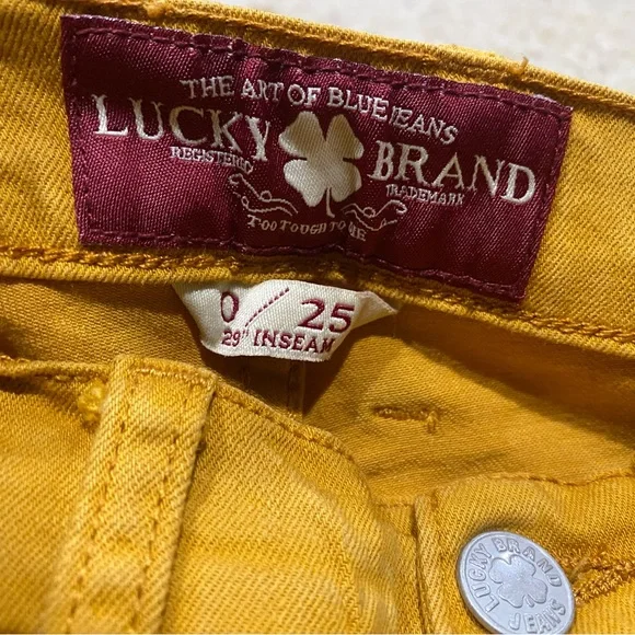 Lucky Brand Women's Mustard Skinny Jeans - Picture 3 of 6